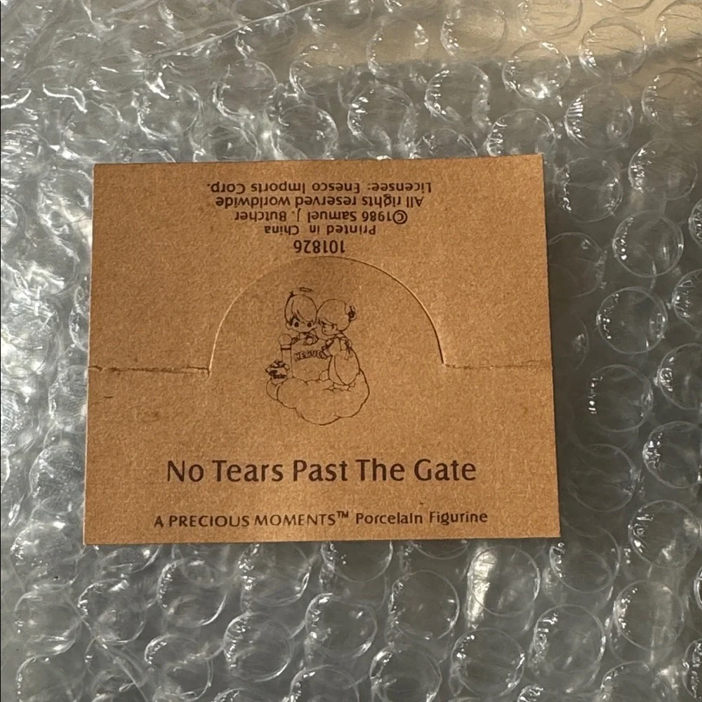 Precious Moments Porcelain Figurine “No Tears Past The Gate”